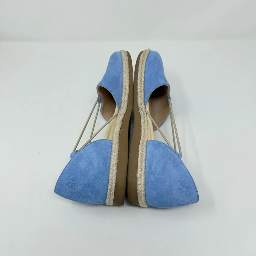 Paul Green Alegra Espadrille In Pacific Soft Suede Sz 9